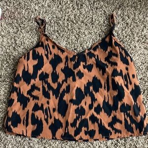 Cheetah print tank top cami